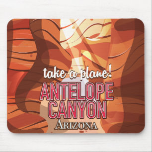 Tapis De Souris Affiche de voyage dans le canyon du pronghorn Ariz