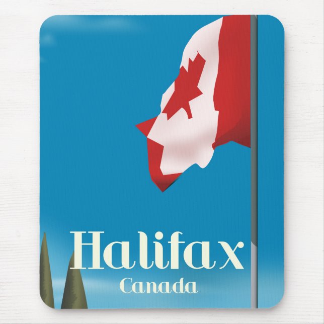Tapis De Souris Affiche de voyage de Halifax Canada (Devant)