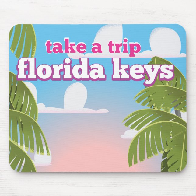 Tapis De Souris Affiche de voyage Florida Keys (Devant)