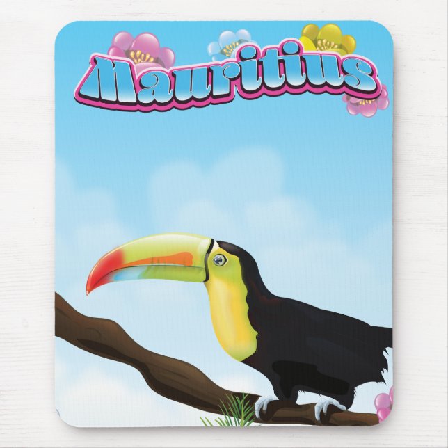 Tapis De Souris Affiche de voyage Maurice (Devant)
