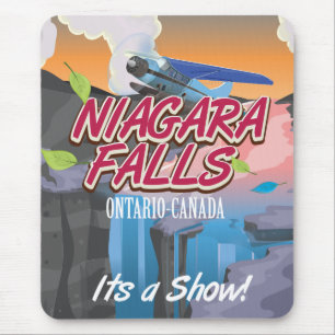 Tapis De Souris Affiche de voyage Niagara Falls Ontario Canada