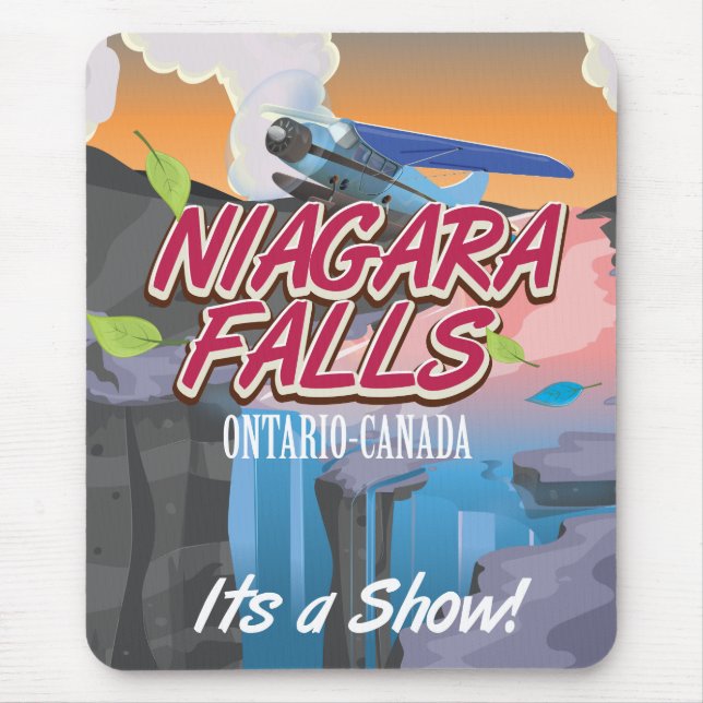 Tapis De Souris Affiche de voyage Niagara Falls Ontario Canada (Devant)