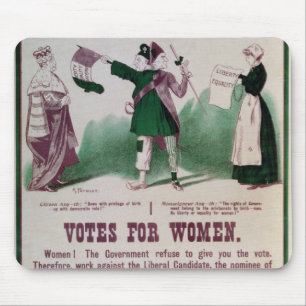 Tapis De Souris Affiche du suffrage des femmes