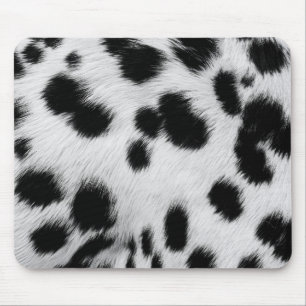 Tapis De Souris Affiche élégante à motif faux fourrure de dalmatie