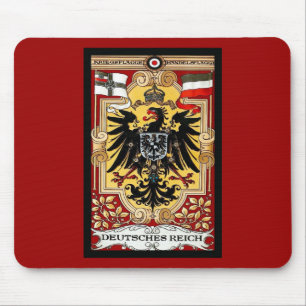 Tapis De Souris Affiche vintage de l'Allemand WW1 de ~ du Reich de