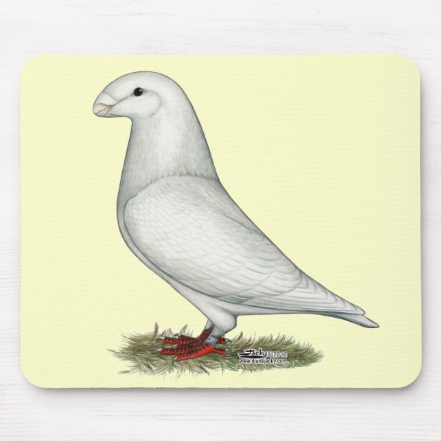 Tapis De Souris Afficher le blanc de la course (Devant)