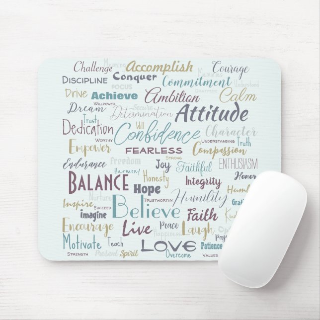 Tapis De Souris Affirmation (Avec souris)