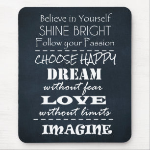 Tapis De Souris Affirmations de devis motivationnelles