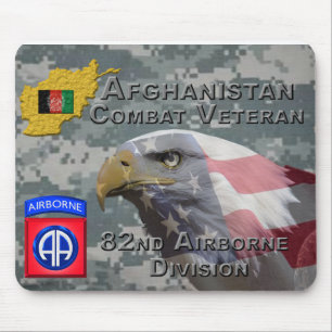 Tapis De Souris " Afghanistan Combat Veteran " - 82e Divis aéropor