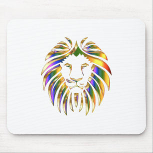 Tapis De Souris Africa Animal Art Big Cat Lion Chromatic Colorful