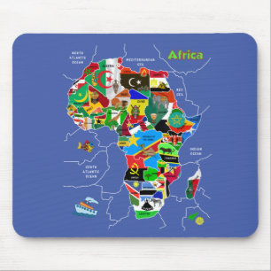 Tapis De Souris Africa map