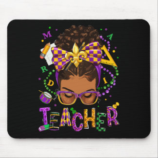 Tapis De Souris African American Messy Bun Mardi Gras Nouvelle-Orl