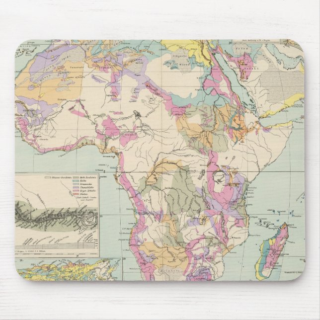 Tapis De Souris Afrika - Carte Atlas de l'Afrique (Devant)