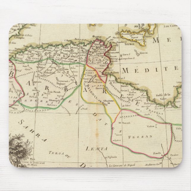 Tapis De Souris Afrique du Nord (Devant)