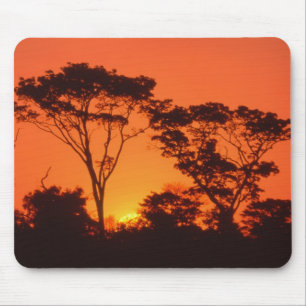 Tapis De Souris Afrique du Sud. Coucher de soleil africain.