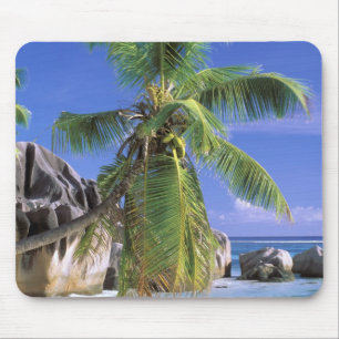 Tapis De Souris Afrique, Seychelles, île de La Digue. Granite 2