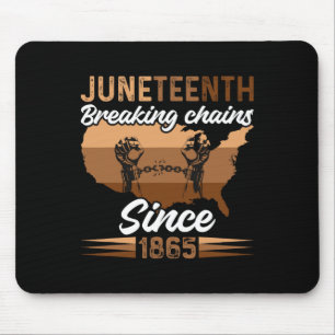 Tapis De Souris Afro-Américain 1865 - Histoire noire lun