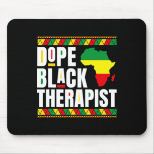 Tapis De Souris Afro-Américain - Thérapie physique médicament noir