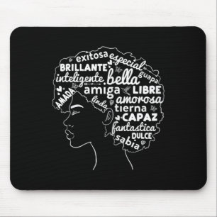Tapis De Souris Afro Latina Pride Cadeau Afro-latino Histoire noir