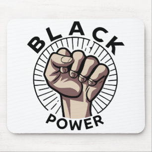 Tapis De Souris Afrocentrique Black Power