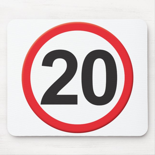 Tapis De Souris Âge 20 (Devant)