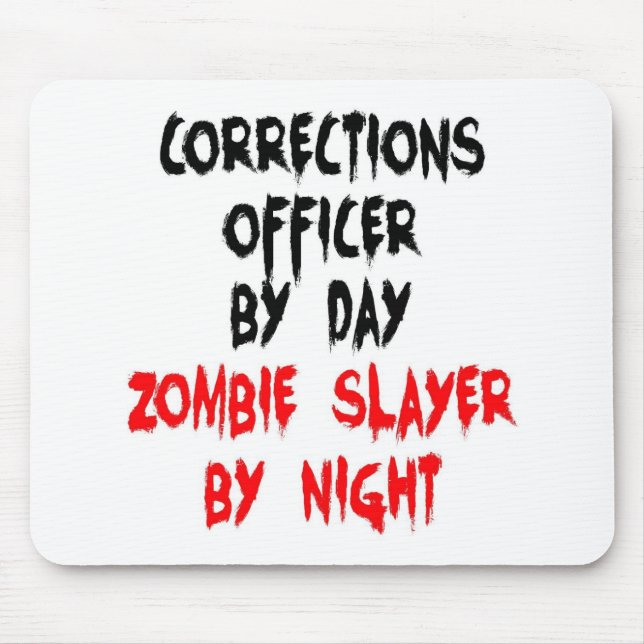 Tapis De Souris Agent de correction Zombie Slayer (Devant)