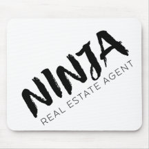 Agent immobilier moderne Mousepad de calligraphie
