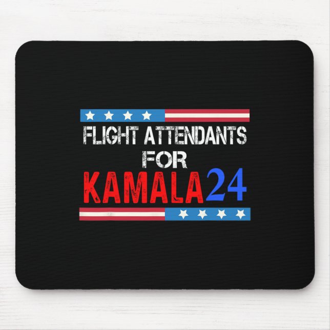 Tapis De Souris Agents De Vol Pour Kamala Harris 2024 (Devant)