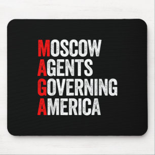 Tapis De Souris Agents moscovites vintages au gouvernement américa