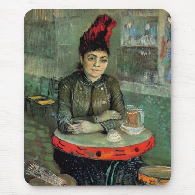 Tapis De Souris Agostina Segatori, Café du Tambourin par Van Gogh (Devant)