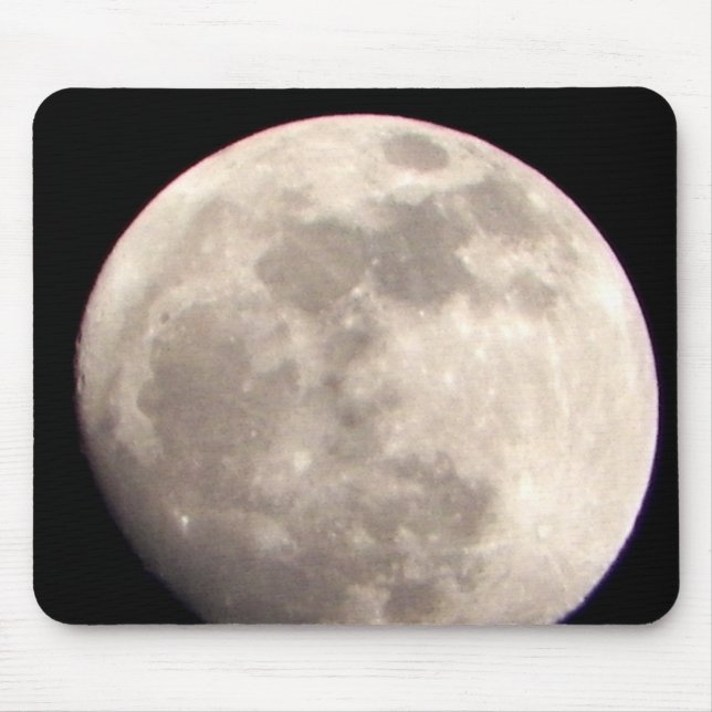 Tapis De Souris Agrandir l'image de la lune (Devant)