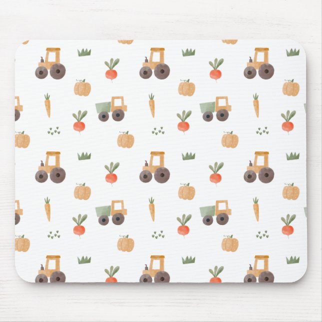 Tapis De Souris Agritourisme jardin aquarelle Motif amusant (Devant)