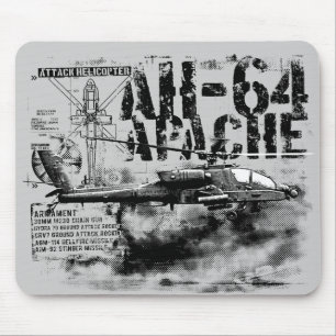 Tapis De Souris AH-64 Apache Mousepad