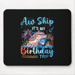 Tapis De Souris Ah Bateau C'est Mon Voyage De Croisière Pour Mon 6