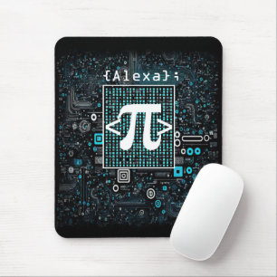 Tapis De Souris Ai - Technologie - Monogramme de codage - Symbole