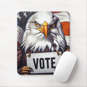 Tapis De Souris Aigle Balle Avec Signe Vote