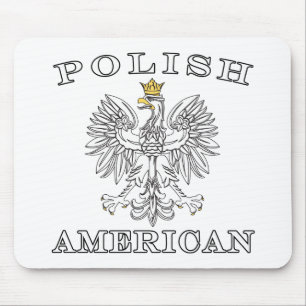 Tapis De Souris Aigle blanc américain polonais
