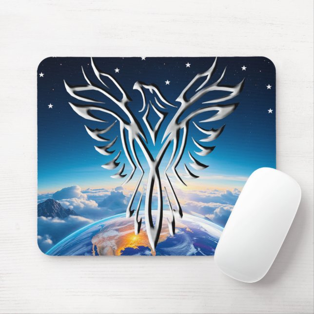 Tapis De Souris Aigle d'Argent Aube (Avec souris)