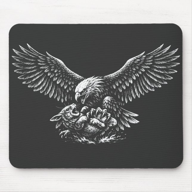 Tapis De Souris Aigle de Cendres par BurnsInHell (Devant)
