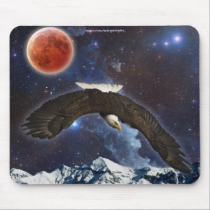 Tapis De Souris Aigle de chauve de l'espace extra-atmosphérique, M