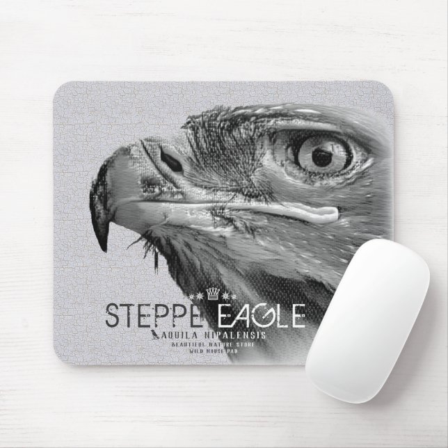 Tapis De Souris Aigle des steppes (Avec souris)