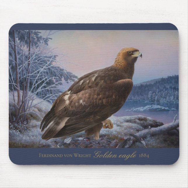 Tapis De Souris Aigle d'or Ferdinand von Wright 1884 Faune (Devant)