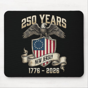 Tapis De Souris Aigle Et Drapeau 250 Ans 1776-2026 250e Anniversai