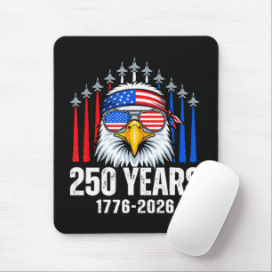 Tapis De Souris Aigle patriotique 250e anniversaire États-Unis 250