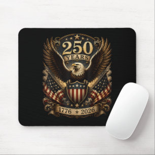 Tapis De Souris Aigle patriotique américain 1776 2026 250e 4 juill