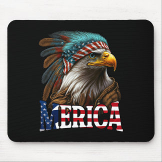 Tapis De Souris Aigle Patriotique Drapeau Américain 4 Juillet Meri
