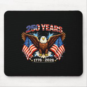 Tapis De Souris Aigle Patriotique Et Drapeau 250 Ans 1776-2026 _3