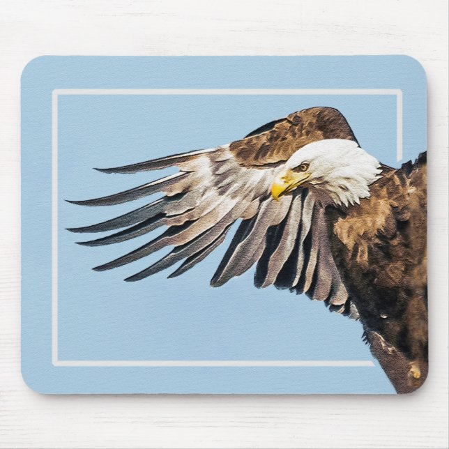 Tapis De Souris Aigle royal en vol (Devant)