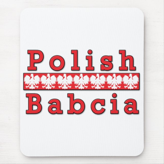 Tapis De Souris Aigles de Babcia polonais (Devant)