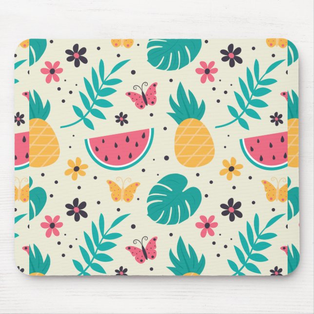 Tapis De Souris Aiguille de pastèque de fruits tropicaux motif (Devant)